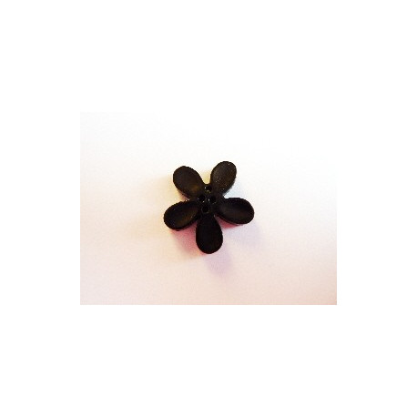 BOUTON ORCHIDEE 20MM NOIR