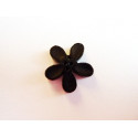 BOUTON ORCHIDEE 20MM NOIR