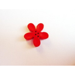 BOUTON ORCHIDEE 20MM ROUGE
