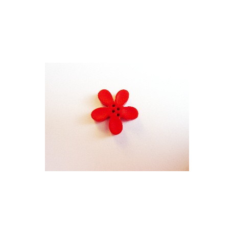 BOUTON ORCHIDEE 20MM ROUGE