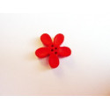BOUTON ORCHIDEE 20MM ROUGE