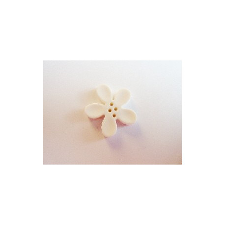 BOUTON ORCHIDEE 20MM BLANC