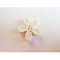 BOUTON ORCHIDEE 20MM BLANC