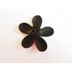 BOUTON ORCHIDEE 40MM NOIR