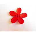 BOUTON ORCHIDEE 40MM ROUGE