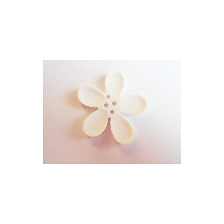 BOUTON ORCHIDEE 40MM BLANC