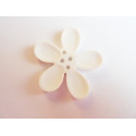 BOUTON ORCHIDEE 40MM BLANC