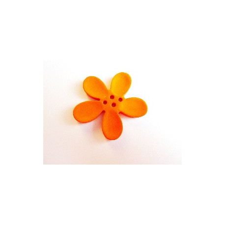 BOUTON ORCHIDEE 40MM ORANGE