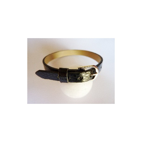 BRACELET IMITATION CUIR NOIR POUR CHARMS