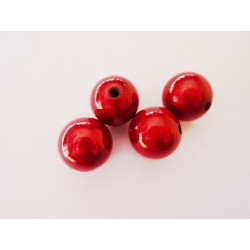 PERLE MAGIQUE 14MM  ROUGE X 4