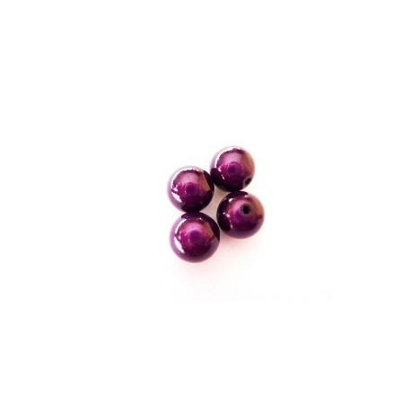 PERLE MAGIQUE 14MM PRUNE X 4