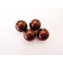 PERLE MAGIQUE 14MM  CHOCOLAT X4