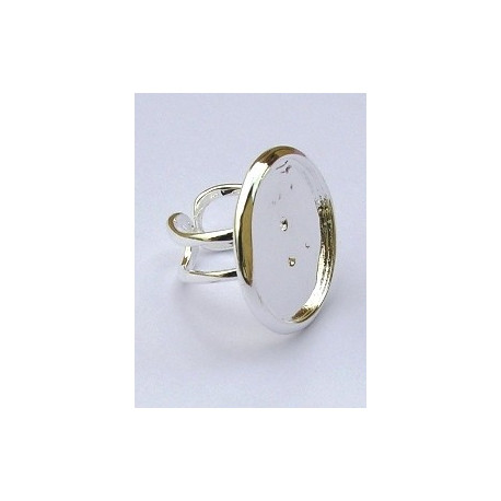 SUPPORT DE BAGUE ROND couleur argent