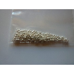 PERLE A ECRASER argent 2mm