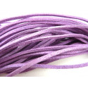 LACET PLAT SUEDINE 1 METRE LILAS