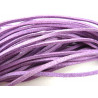 LACET PLAT SUEDINE 1 METRE LILAS