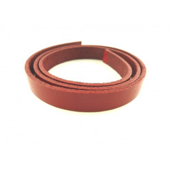 CUIR PLAT ROUGE 10MMX 2MM X 50CMS