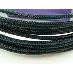 FIL ALUMINIUM  2MM NOIR EMBOSSE X 5 METRES