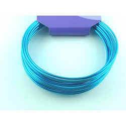 FIL ALUMINIUM  2MM TURQUOISE X 5 METRES