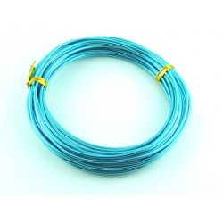 FIL ALUMINIUM  2MM TURQUOISE CLAIRX 6 METRES