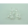 SUPPORT, ORNEMENT  DE BOUCLE D'OREILLE DOUBLE TWIST