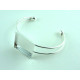 BRACELET CARRE A DECORER COULEUR ARGENT