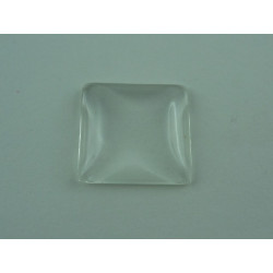 CABOCHON VERRE  CARRE 25X25 X 2