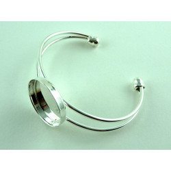 BRACELET ROND A DECORER COULEUR ARGENT