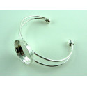 BRACELET ROND A DECORER COULEUR ARGENT