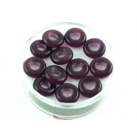 PERLE ANNEAU 3X10mm X12 MAUVE