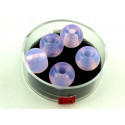 PERLE RONDE 12MM ROSE OPALE X 5