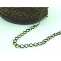 CHAINETTE MAILLE RALLONGE BRONZE