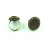 SUPPORT DE BAGUE  OVAL BRONZE ANTIQUE