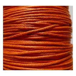 COTON CIRE ORANGE 1mm