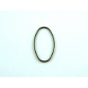 ANNEAU FERME OVAL 30X15MM BRONZE x4