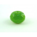 PERLE 14MM POTIRON A FACETTES VERT POMME