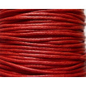 COTON CIRE ROUGE 1mm