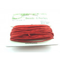 COTON CIRE 1MM ROUGE X 10M