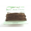 COTON CIRE 1MM CHOCOLAT X 10M