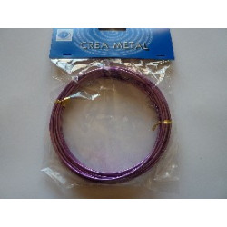 FIL METAL ALUMINIUM 2MM VIOLET 5M