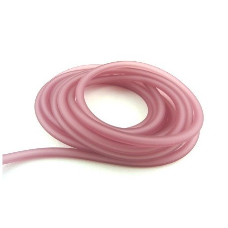 TUBE CREUX PVC 4MM VIEUX ROSE