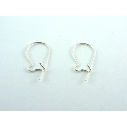 SUPPORT DE BOUCLE D'OREILLE CROCHET ARGENT 925