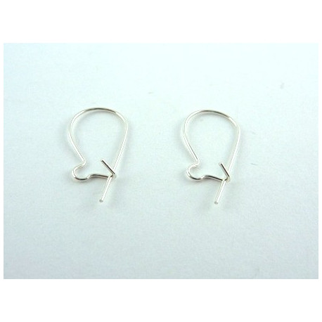 SUPPORT DE BOUCLE D'OREILLE CROCHET ARGENT 925