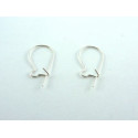 SUPPORT DE BOUCLE D'OREILLE CROCHET ARGENT 925