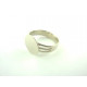 SUPPORT DE BAGUE PLATEAU anneau triple argent