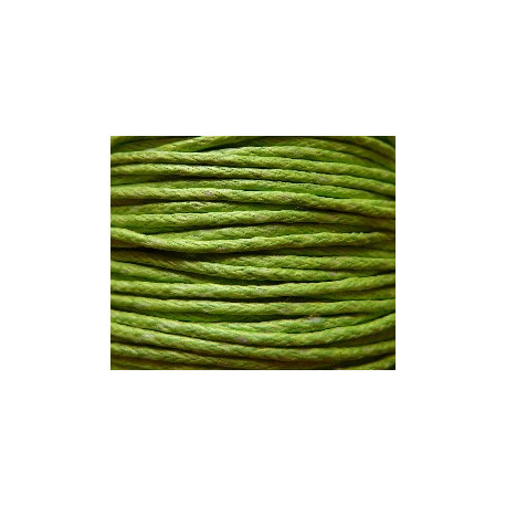 COTON CIRE VERT ANIS 1mm