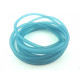 TUBE CREUX PVC 4MM  TURQUOISE