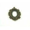 PENDENTIF A DECORER BRONZE ANTIQUE 35 X27 MM