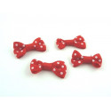 MINI NOEUDS ROUGE A POIS X6