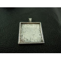 SUPPORT DE PENDENTIF CARRE TORSADE 29X29MM